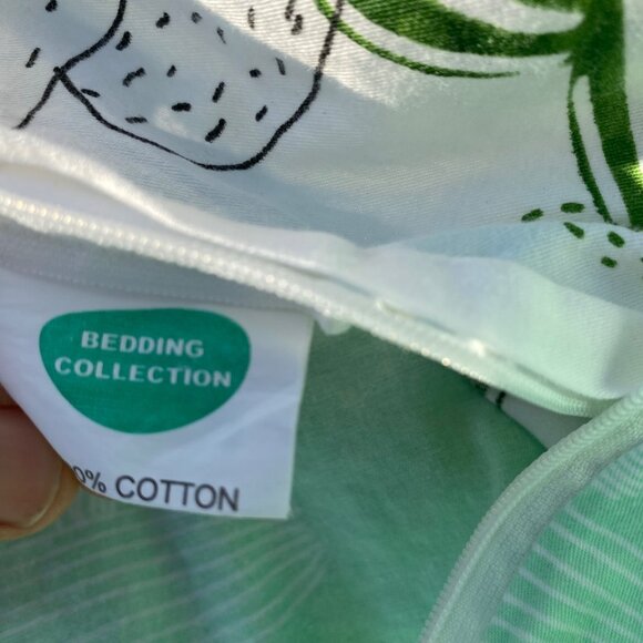 Bedding Collection green cactus duvet cover reversible cotton zip full Southwest - Picture 5 of 8